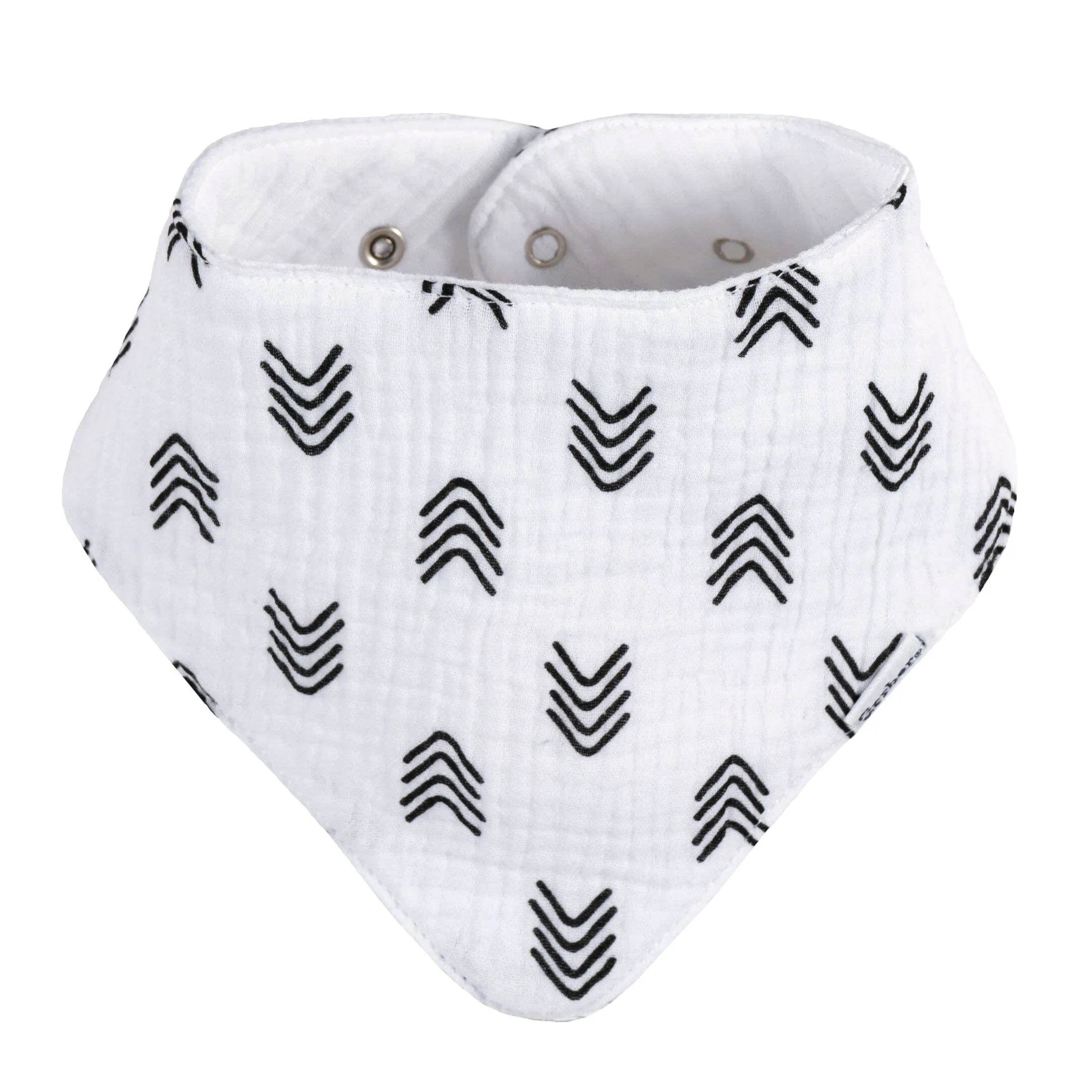 10-Pack Baby Neutral Black & White Muslin Bandana Bibs