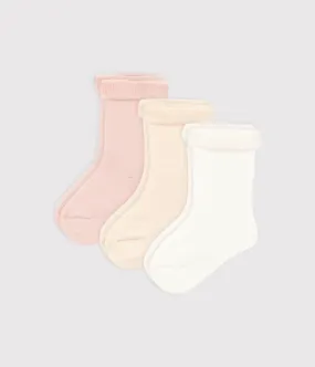 3-Pack Knit Socks - Petit Bateau FW24