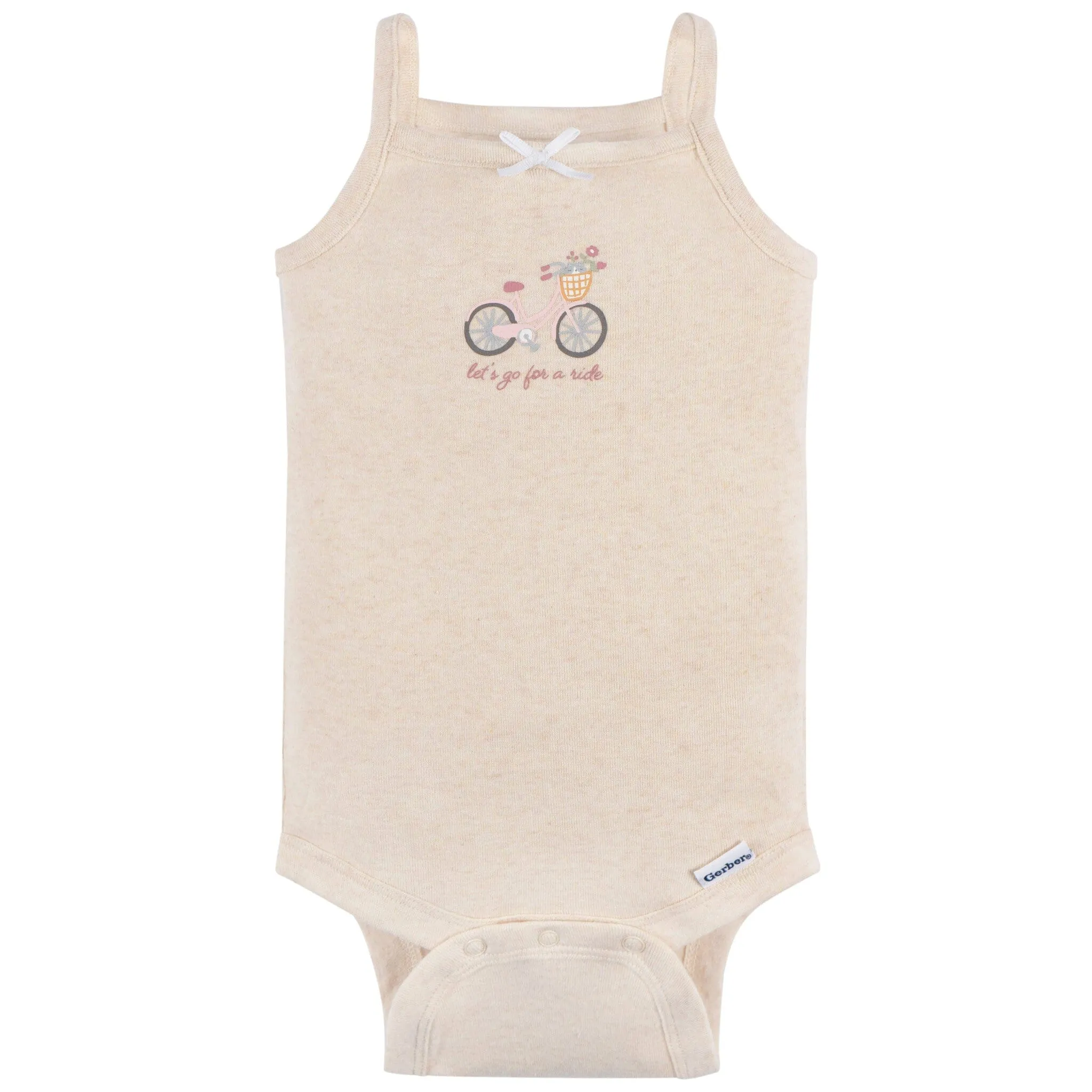 4-Pack Baby Girls Green Floral Sleeveless Onesies® Bodysuits
