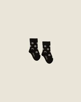 6-12M - Baby Socks in Daisy Dots