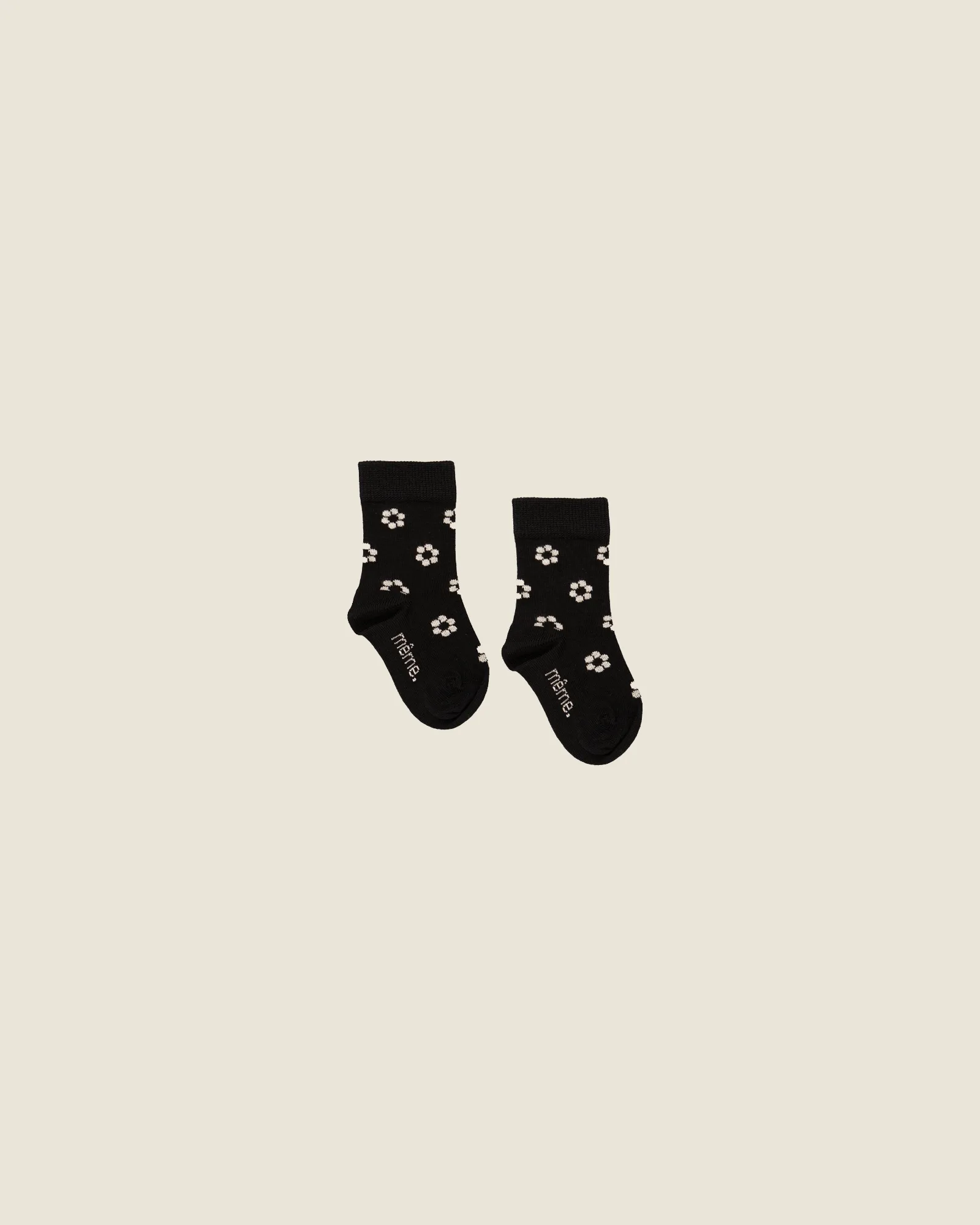 6-12M - Baby Socks in Daisy Dots