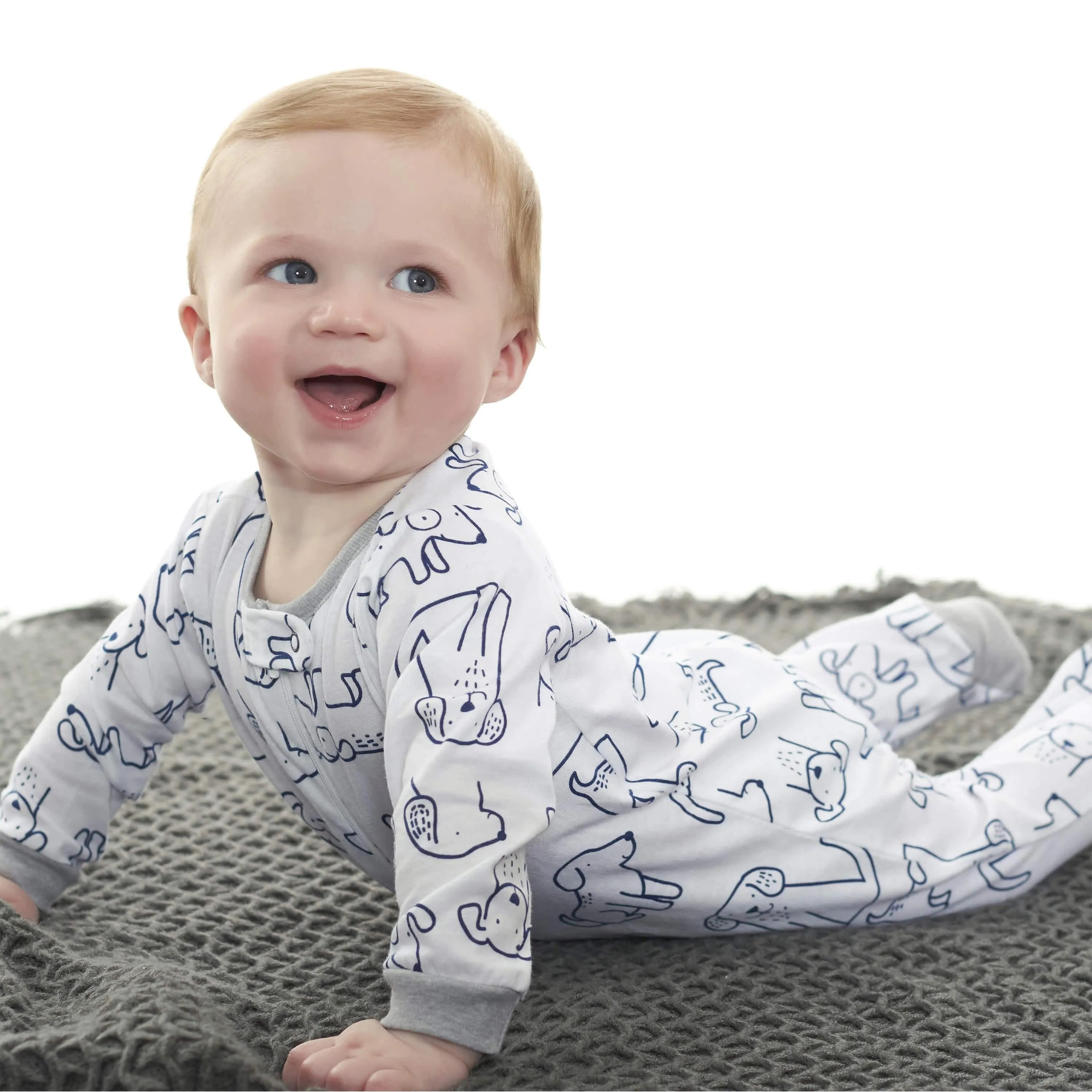 6-Piece Baby Boys Dog Onesies® Brand Bodysuits & Sleep 'n Plays Set