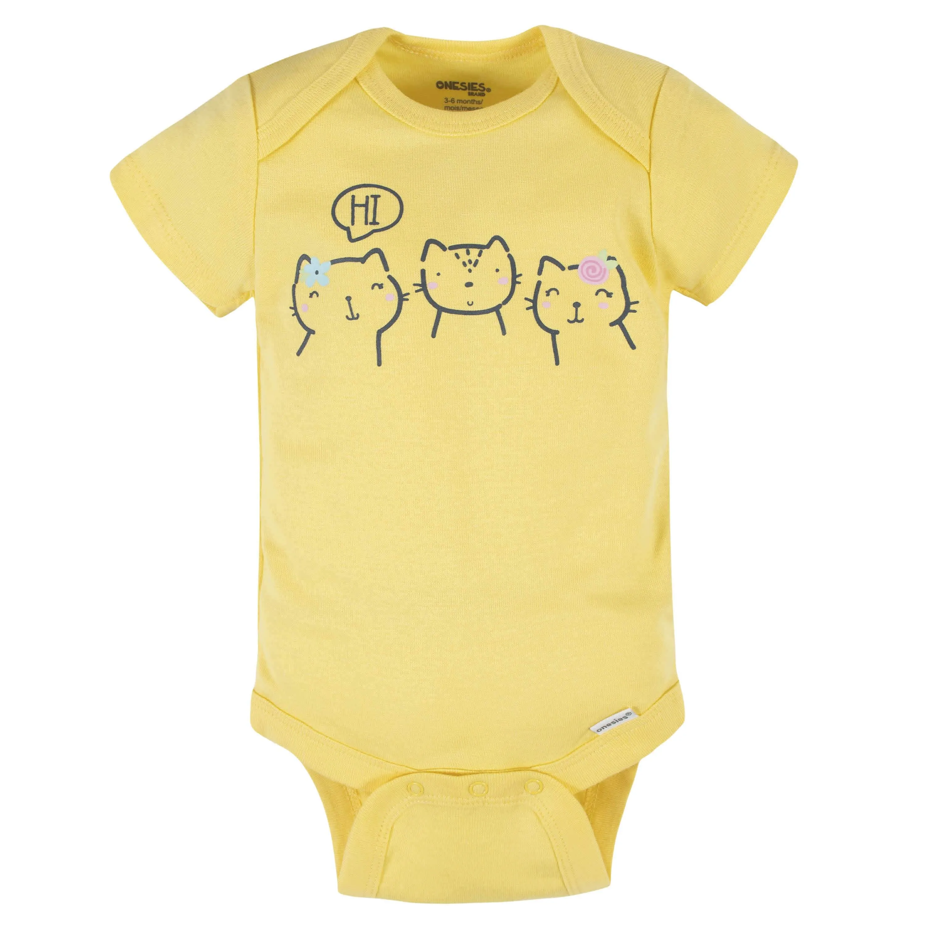 6-Piece Baby Girls Cat Onesies® Brand Bodysuit & Sleep 'N Play Set