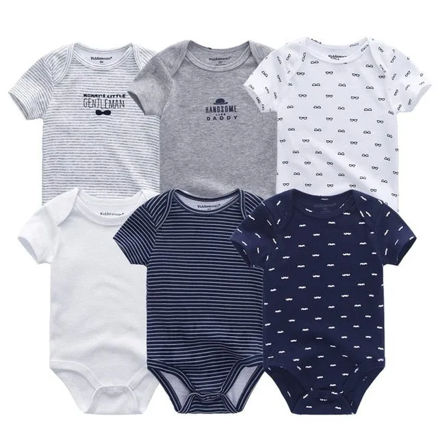 6pcs Baby Bodysuit 0-12M