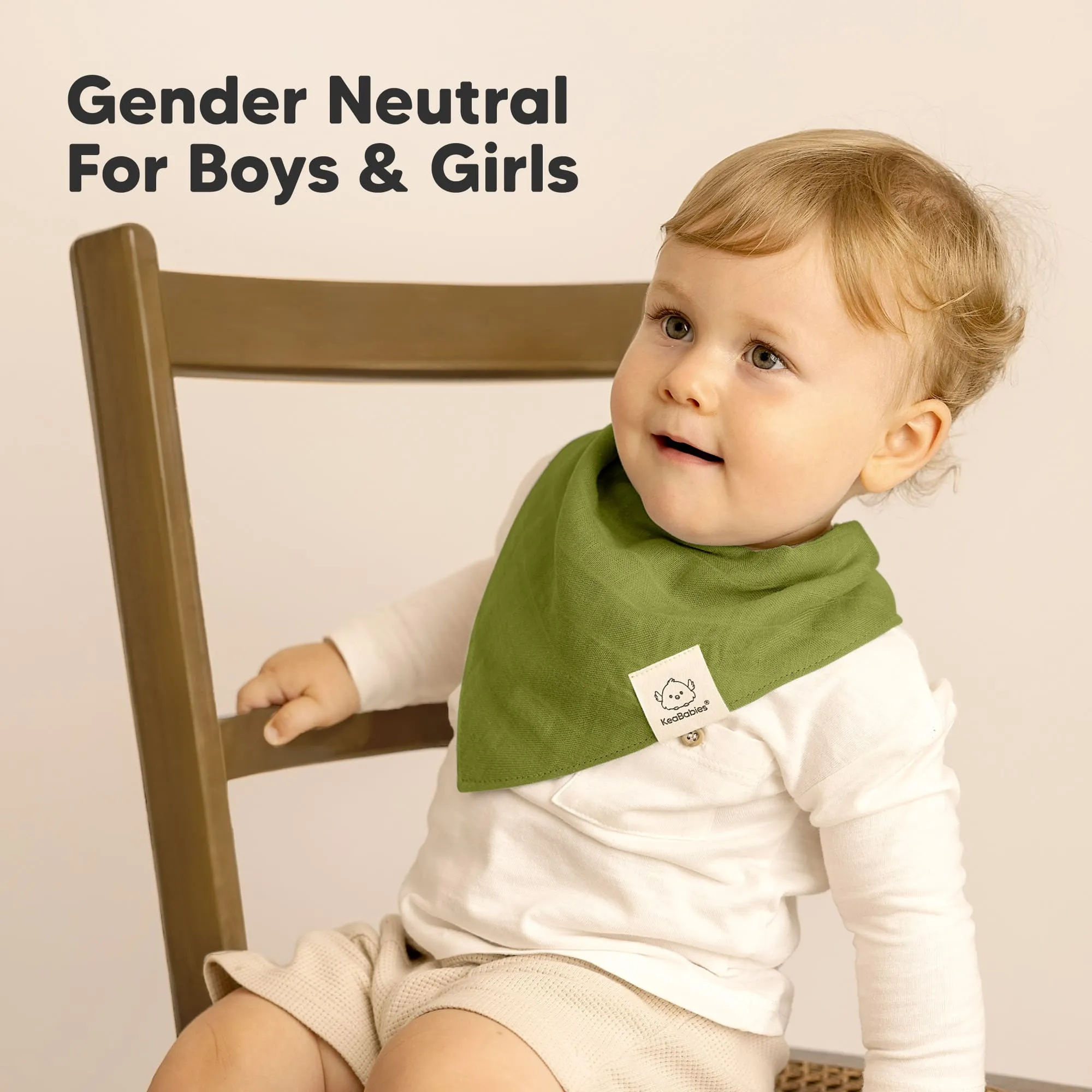 8-Pack Lumi Muslin Bandana Bibs (Sahara)