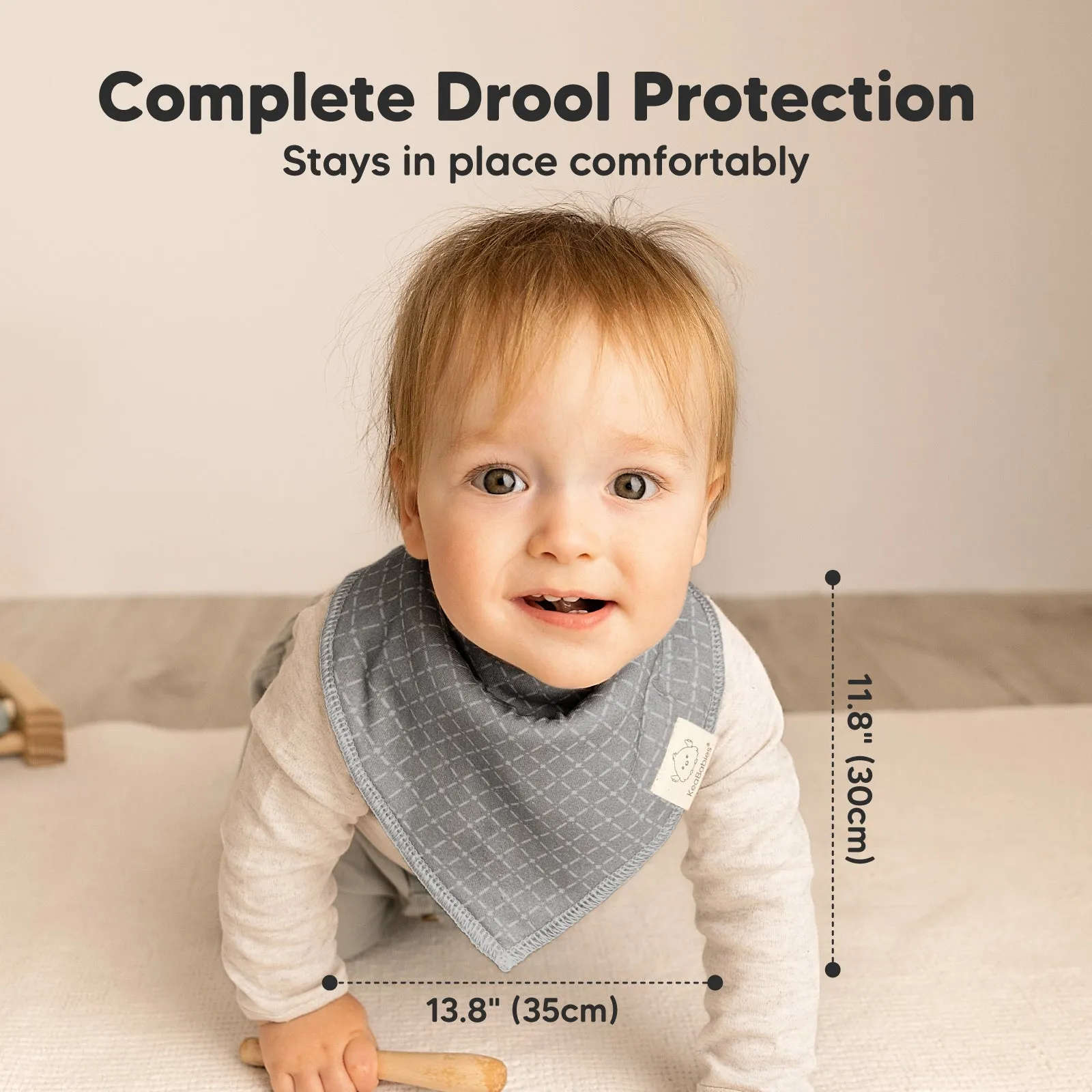 8-Pack Organic Bandana Bibs (Nordic)