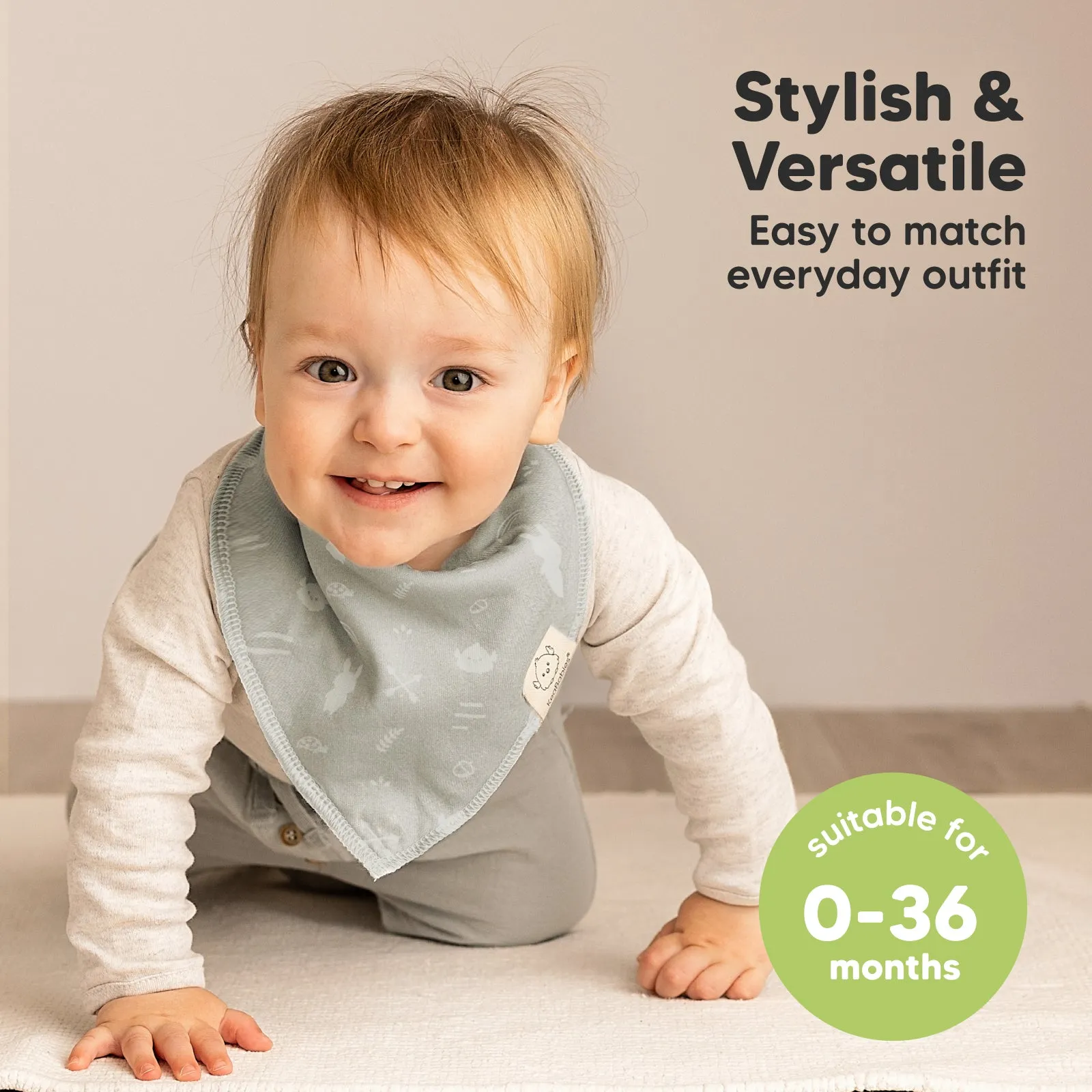 8-Pack Organic Bandana Bibs (Nordic)