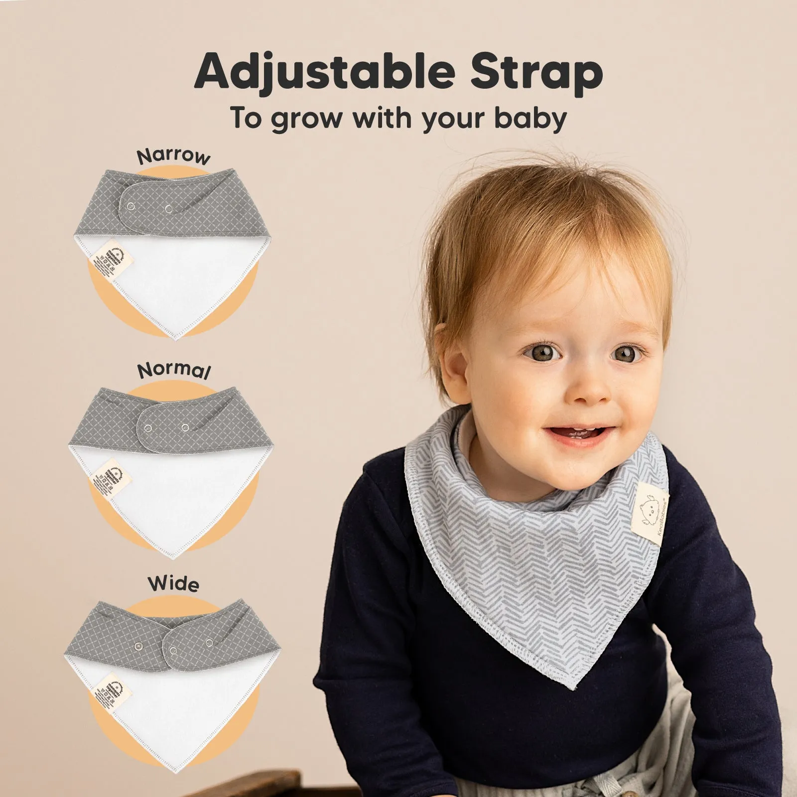 8-Pack Organic Bandana Bibs (Nordic)