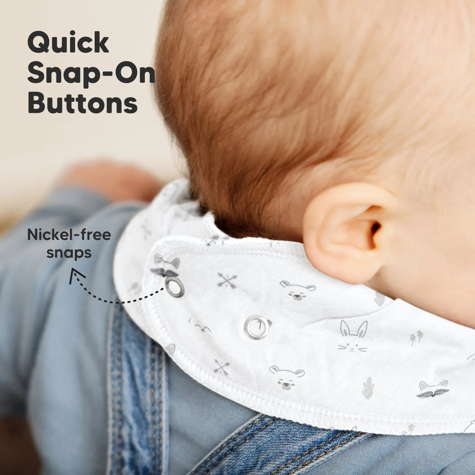 8-Pack Organic Bandana Bibs (Nordic)
