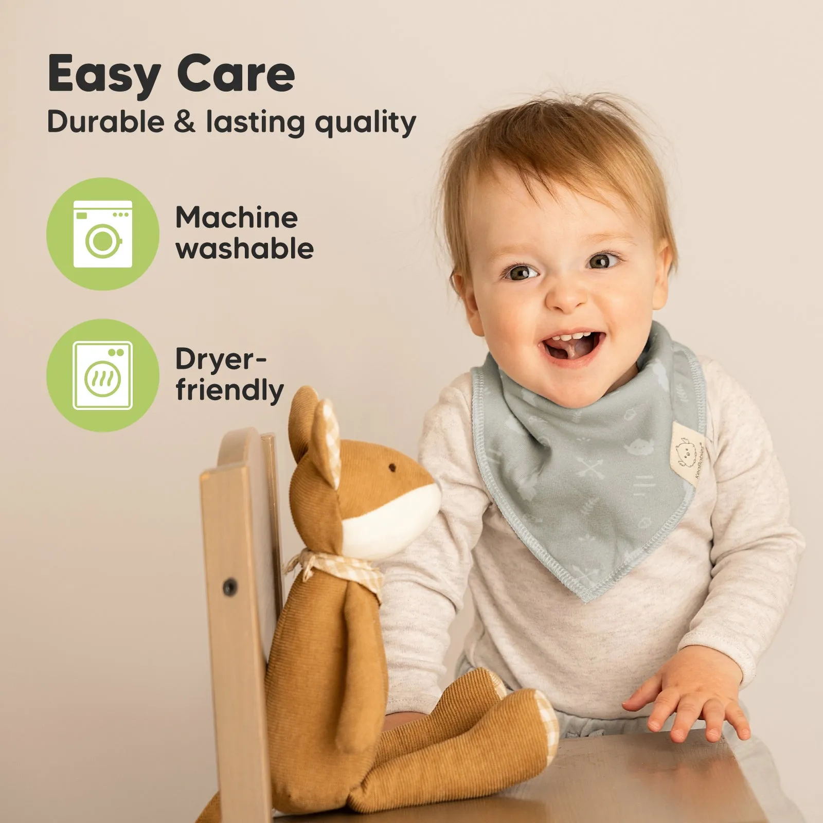 8-Pack Organic Bandana Bibs (Nordic)