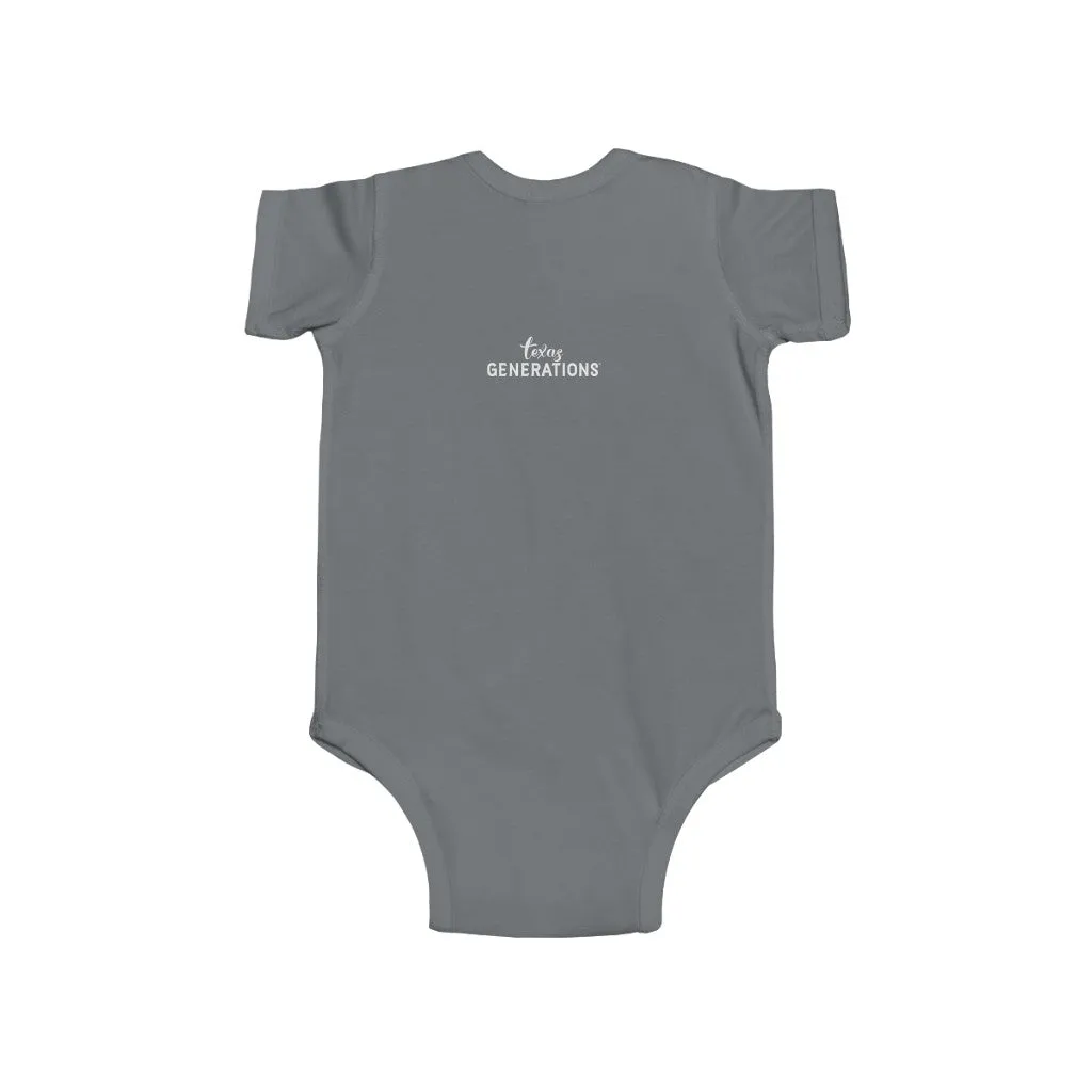 9th Generation Texan Infant Bodysuit (Putty on various colors)