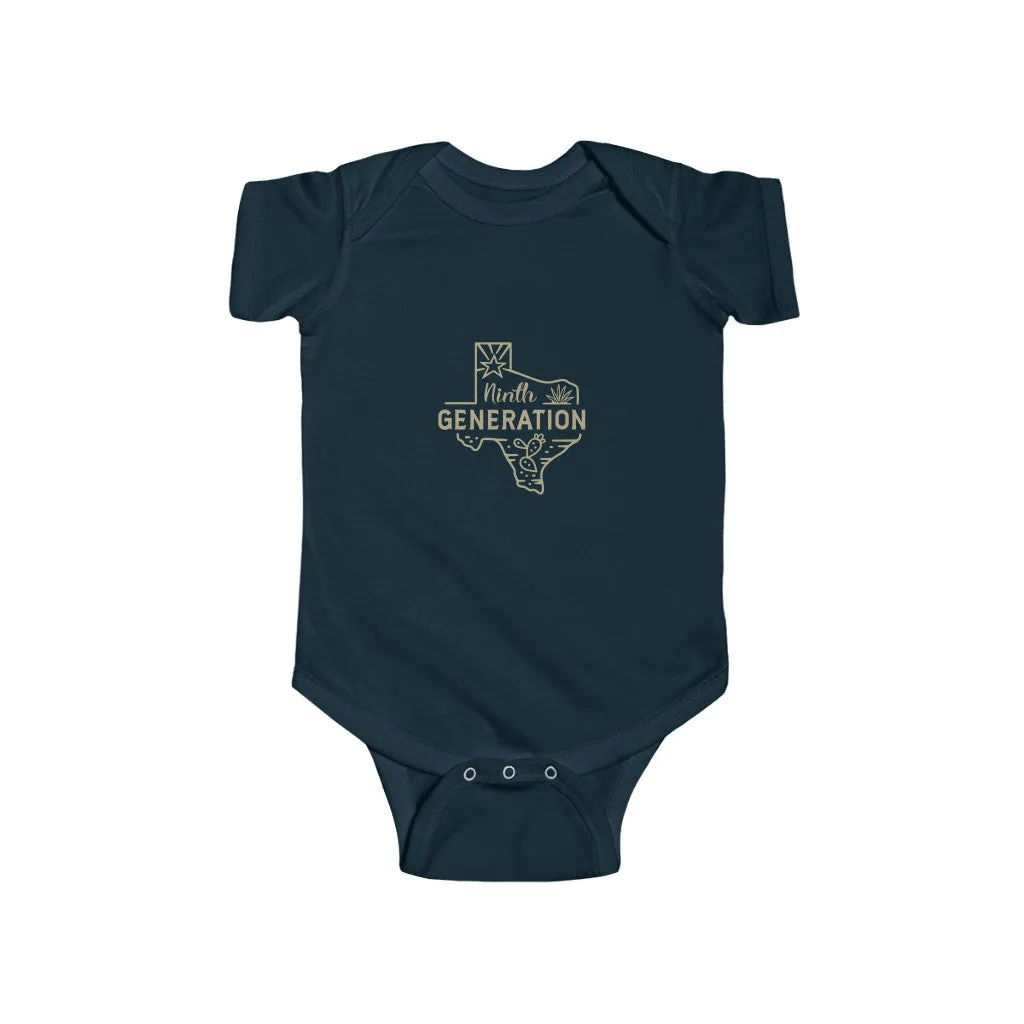 9th Generation Texan Infant Bodysuit (Putty on various colors)