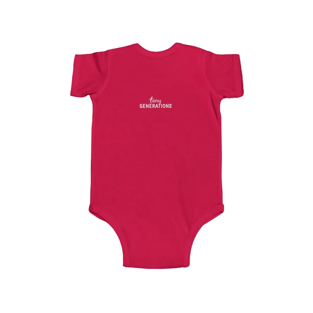 9th Generation Texan Infant Bodysuit (Putty on various colors)