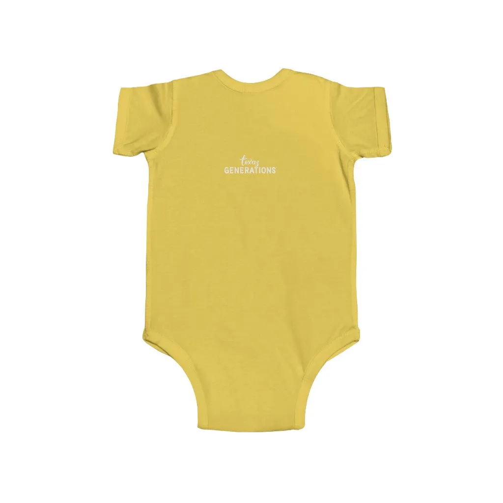9th Generation Texan Infant Bodysuit (Putty on various colors)