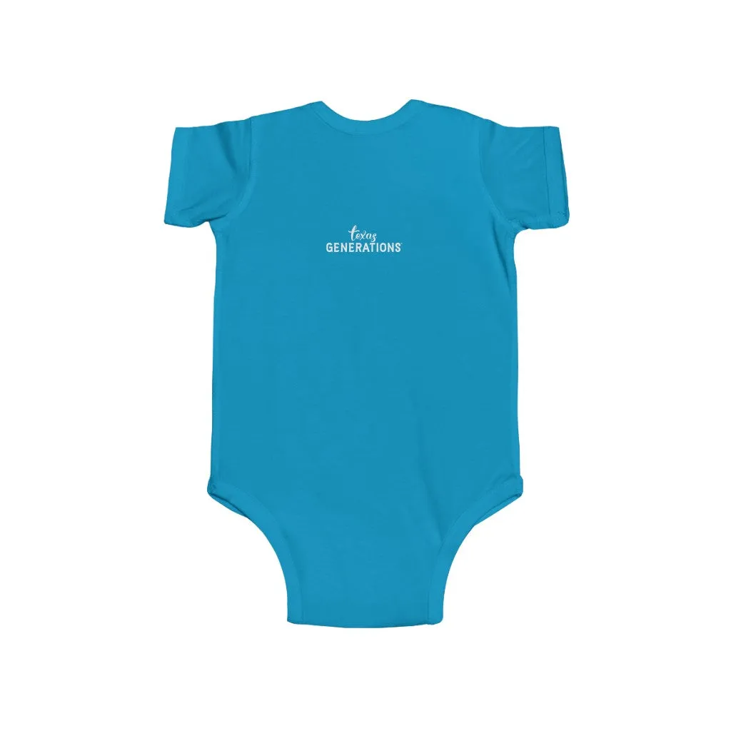 9th Generation Texan Infant Bodysuit (Putty on various colors)