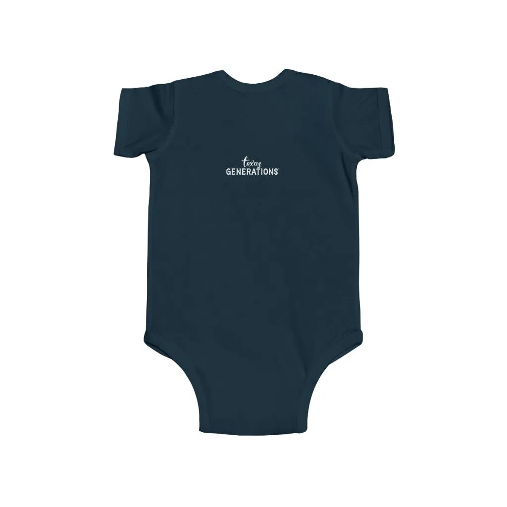 9th Generation Texan Infant Bodysuit (Putty on various colors)