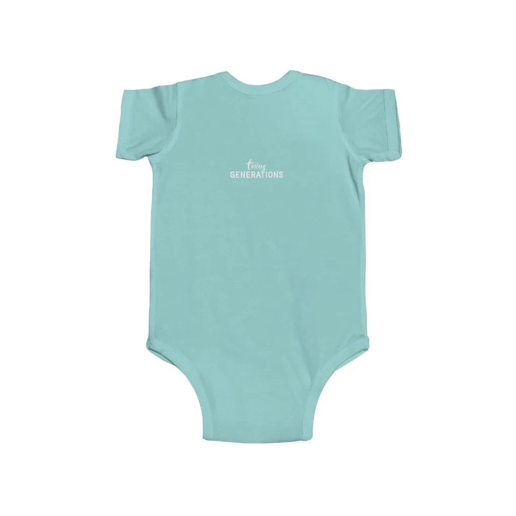9th Generation Texan Infant Bodysuit (Putty on various colors)