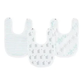 Aden   Anais - 3Pk Cotton Muslin Snap Bib, Baby Star