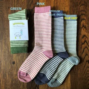 Alpaca Striped Socks