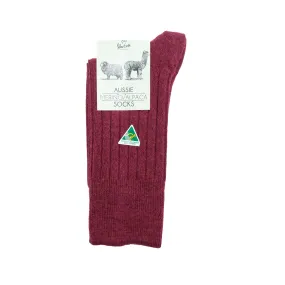 AUSTRALIAN MERINO & ALPACA WOOL BLEND SOCKS (MEDIUM) - MEN'S, WOMEN'S SUPER WARM SOCKS