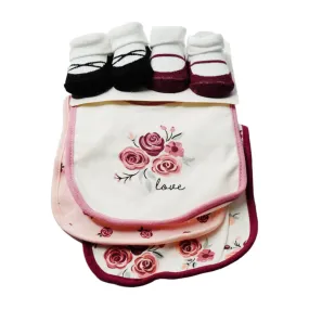 BABY BIB 3PC PACK WITH 2 PAIR BOOTIES MDW-23 CHI 17605