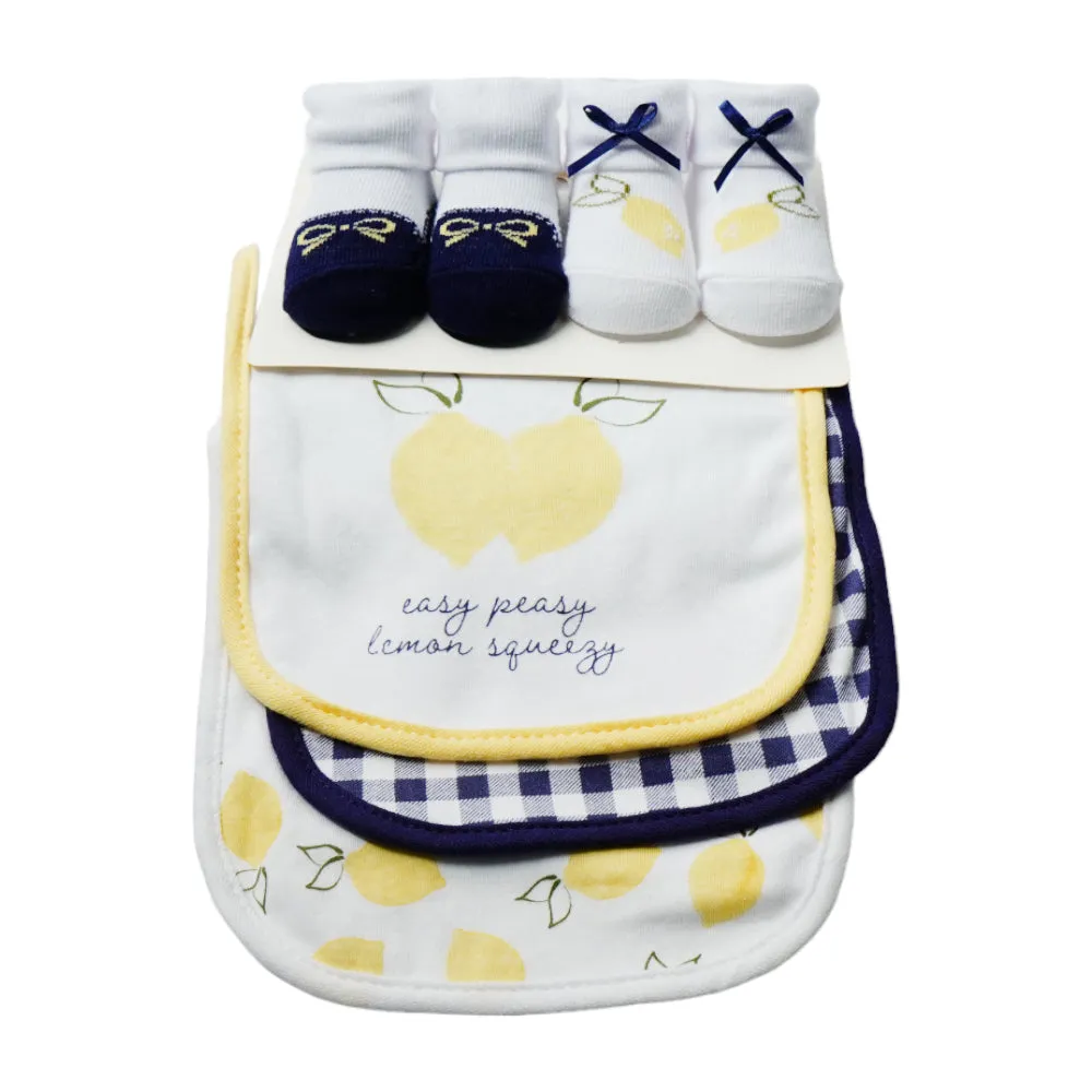 BABY BIB 3PC PACK WITH 2 PAIR BOOTIES MDW-23 CHI 56185