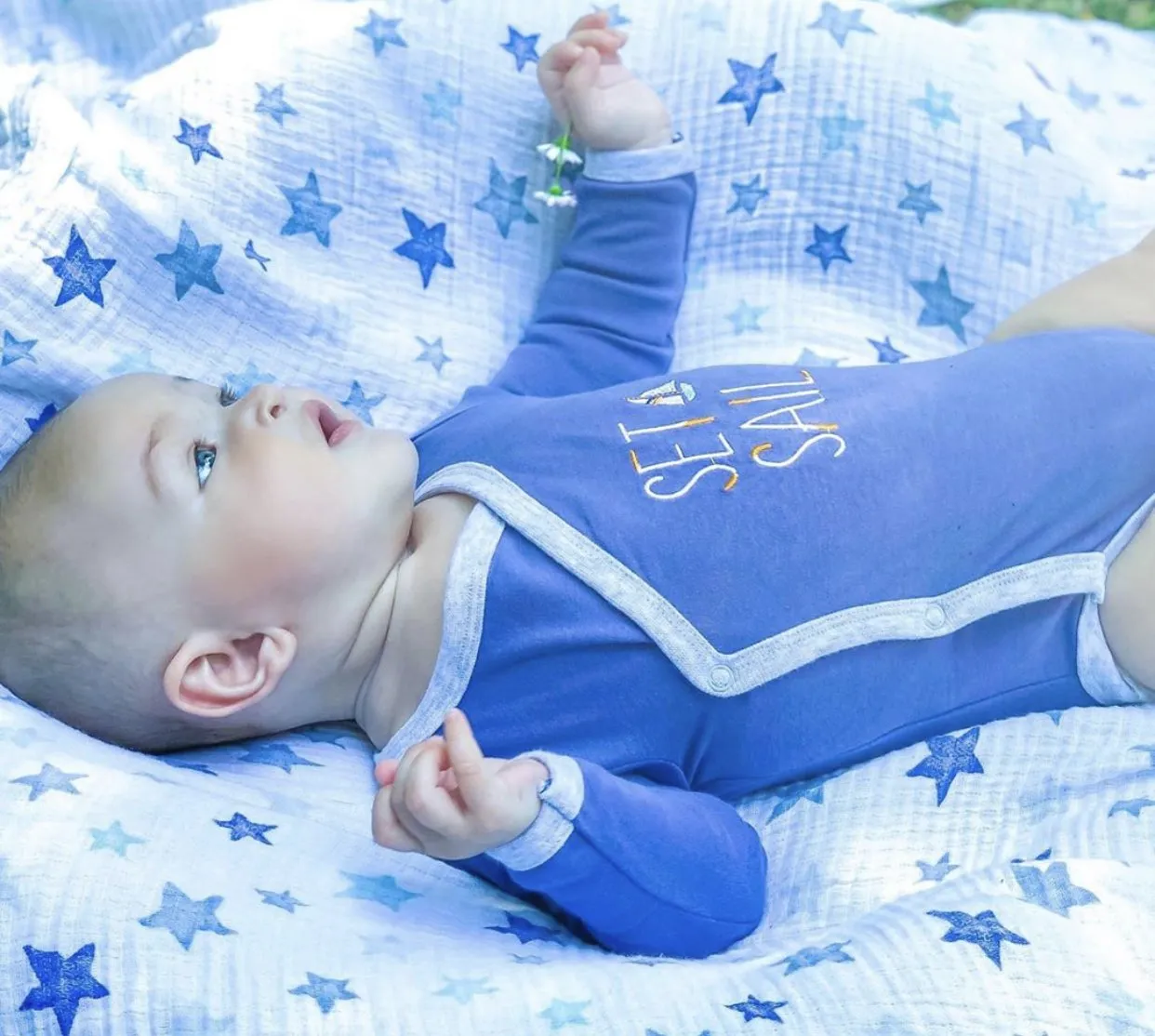 Baby Boy's 2-Pack Long-Sleeve Kimono Bodysuit Set
