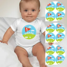 Baby Custom Monthly Onesies - Golf