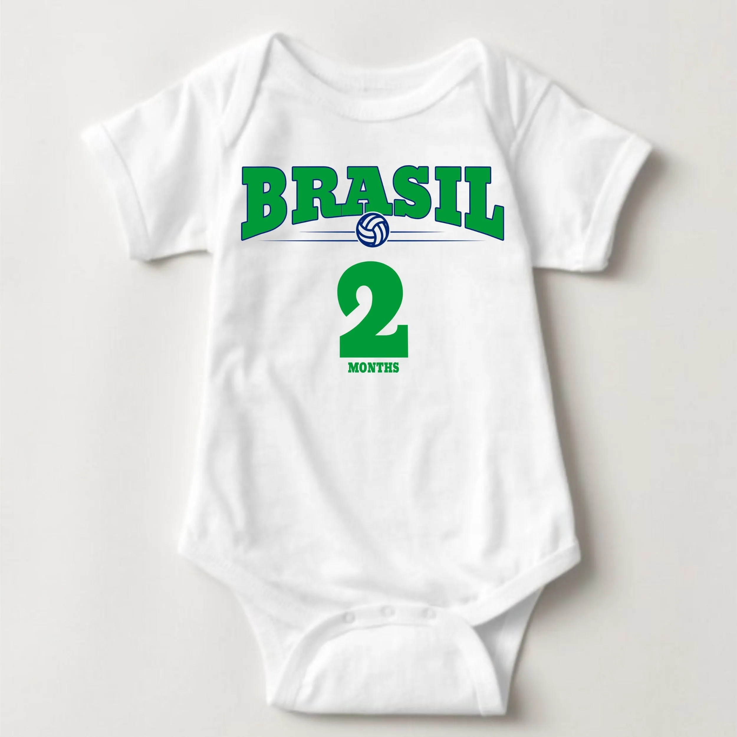 Baby FIFA Soccer Football Jersey Onesies - Brazil