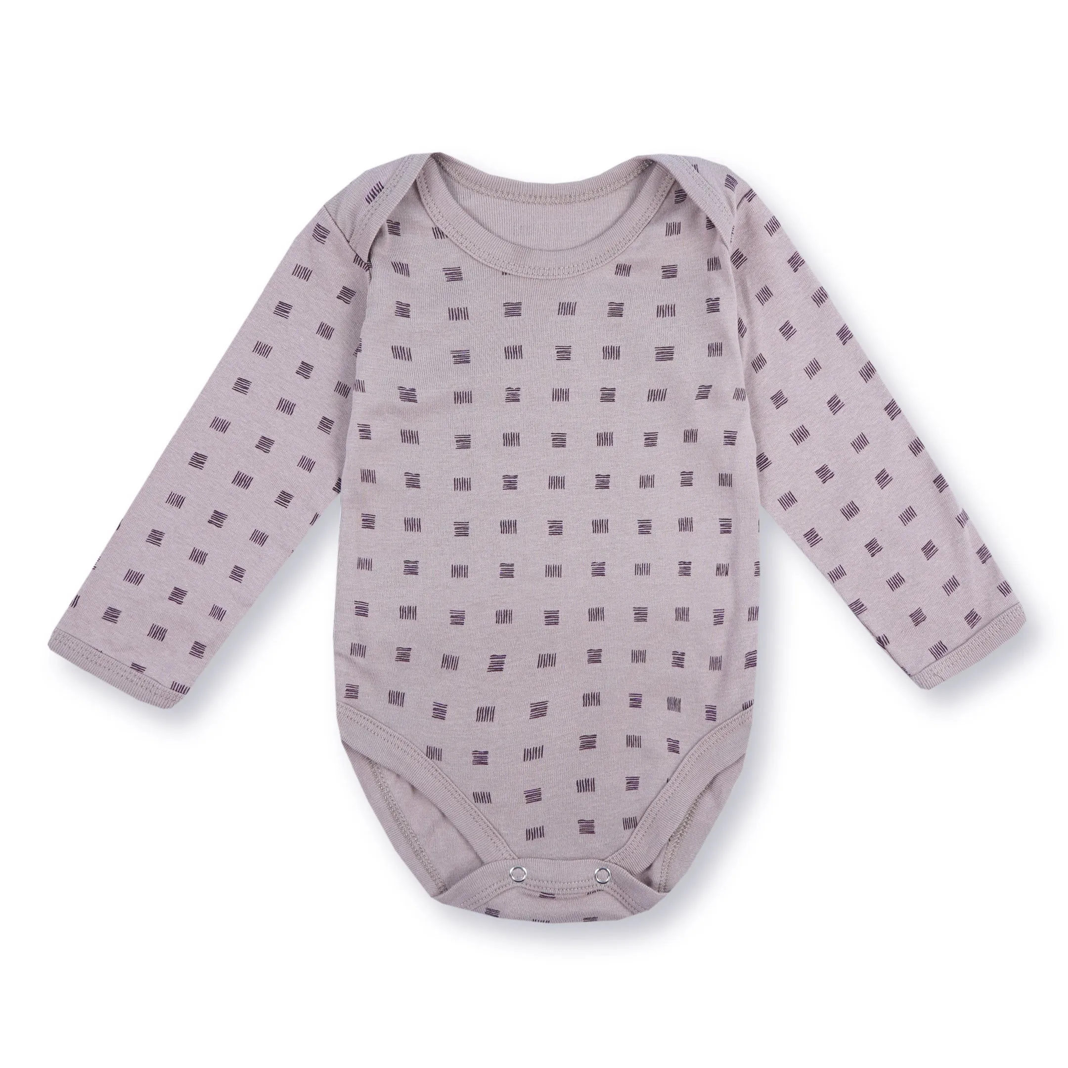 Baby Full Sleeves Bodysuit Pack Of 5 Brown - Sunshine