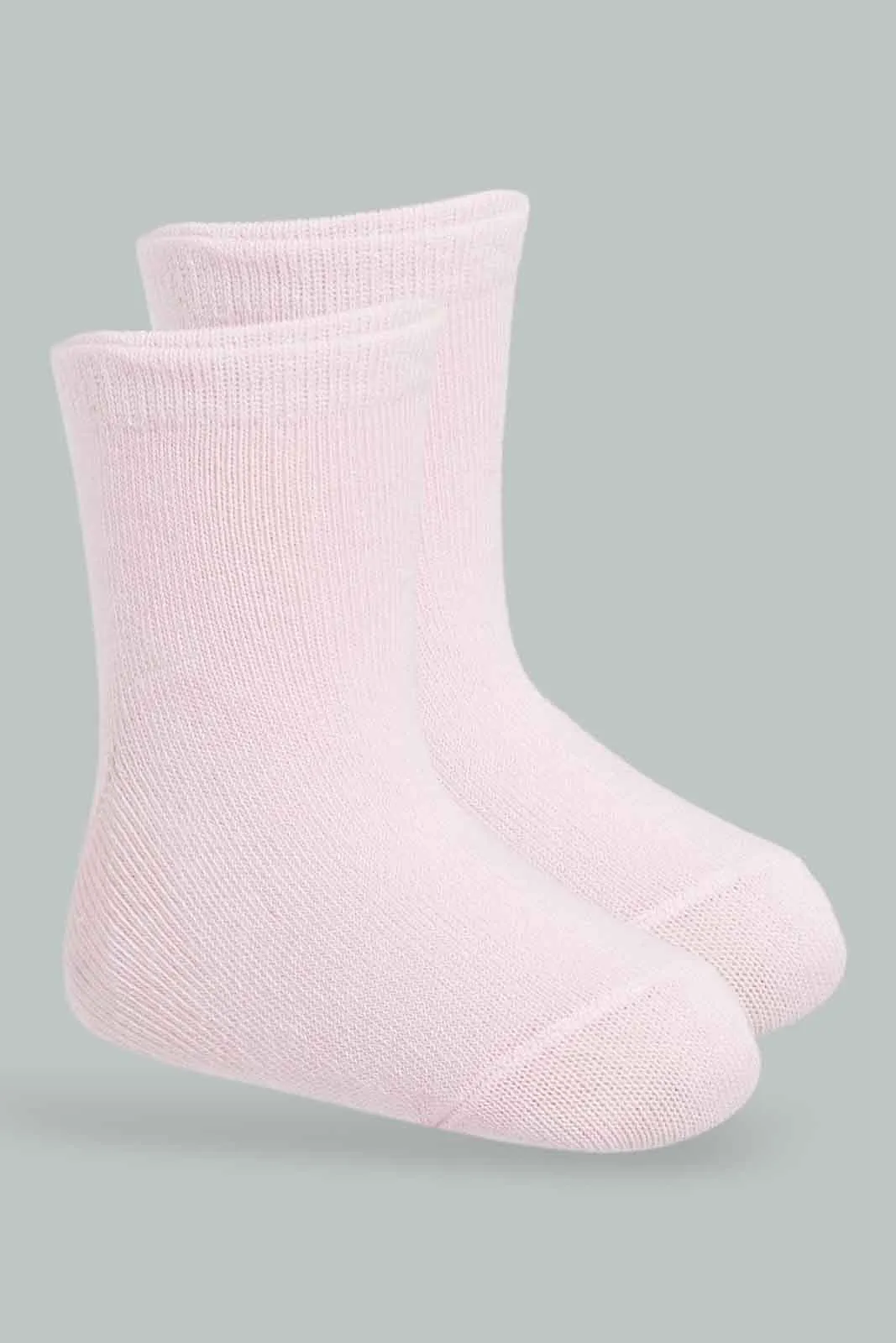Baby Girls White And Pink Socks Set (Pack of 4)