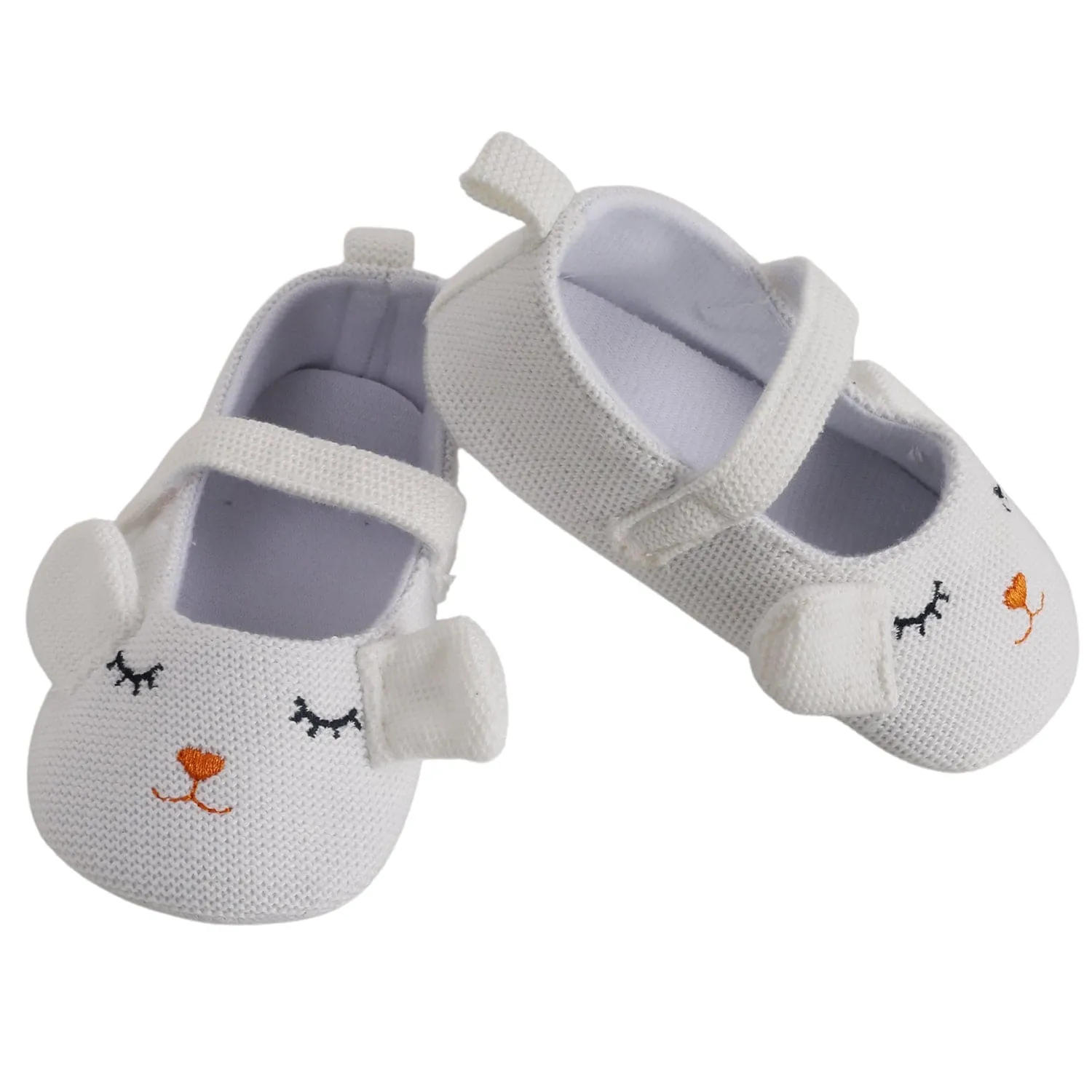 Baby Moo Sleepy Puppy White Booties