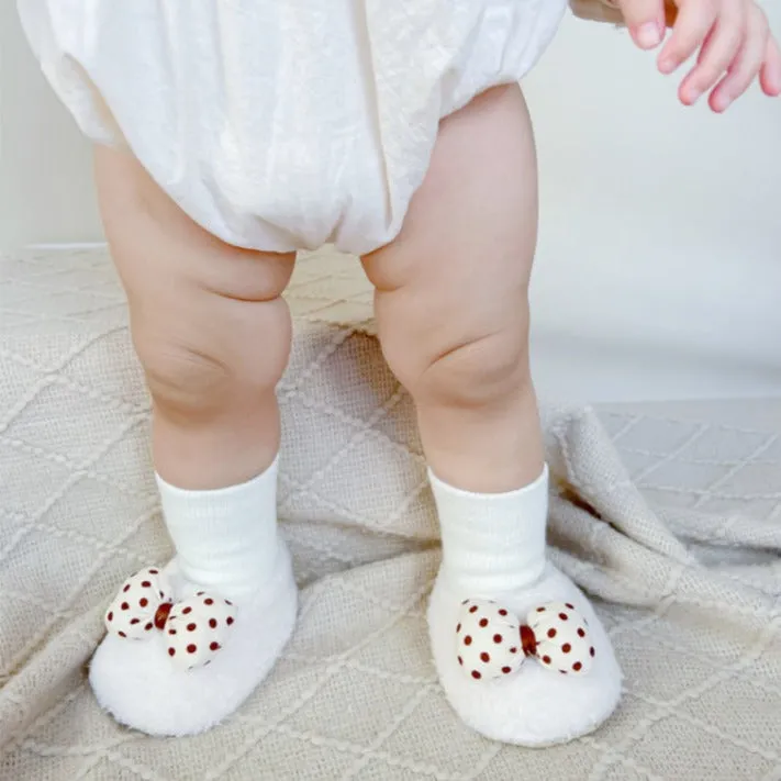 Baby Princess Plush Sock Shoes - Bowknot
