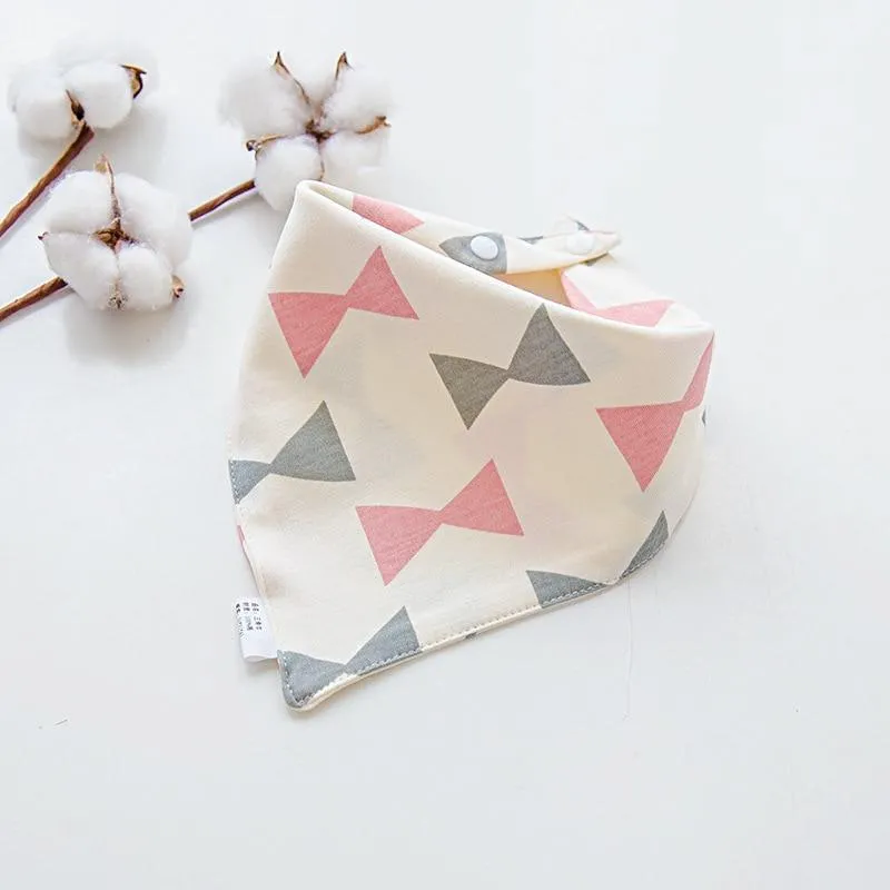 Baby Soft Cotton Cartoon Feeding Burp Saliva Towel  Bibs Cloths