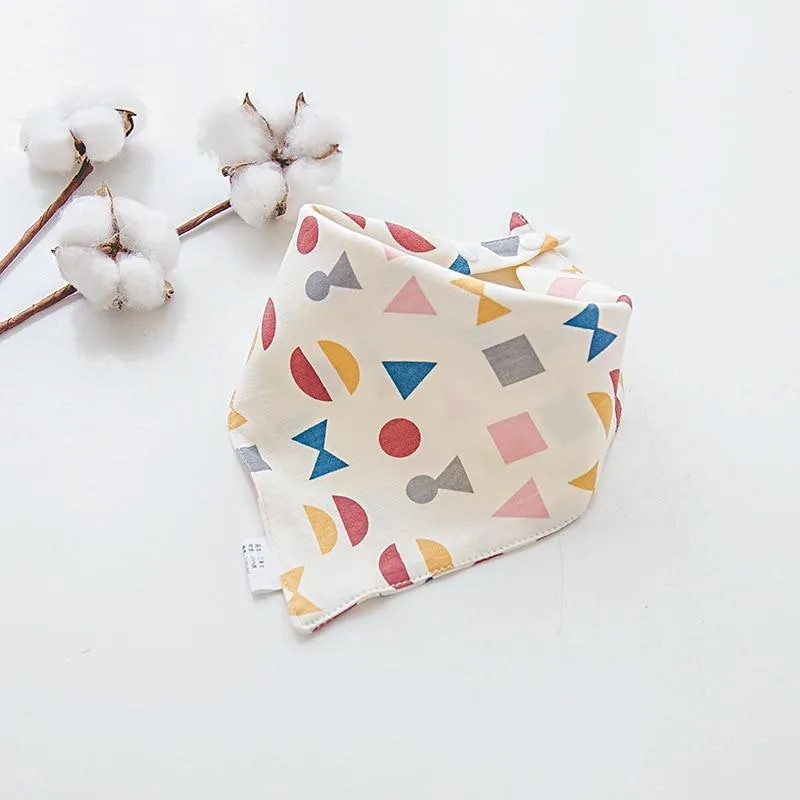 Baby Soft Cotton Cartoon Feeding Burp Saliva Towel  Bibs Cloths