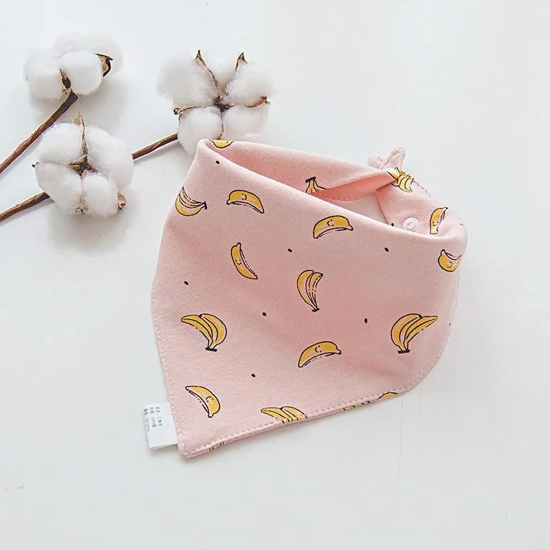 Baby Soft Cotton Cartoon Feeding Burp Saliva Towel  Bibs Cloths