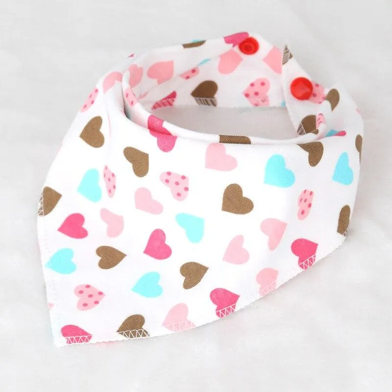 Baby Soft Cotton Cartoon Feeding Burp Saliva Towel  Bibs Cloths