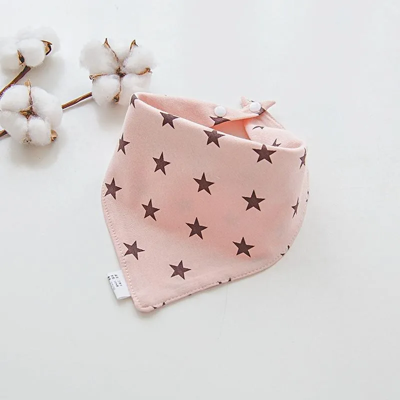 Baby Soft Cotton Cartoon Feeding Burp Saliva Towel  Bibs Cloths