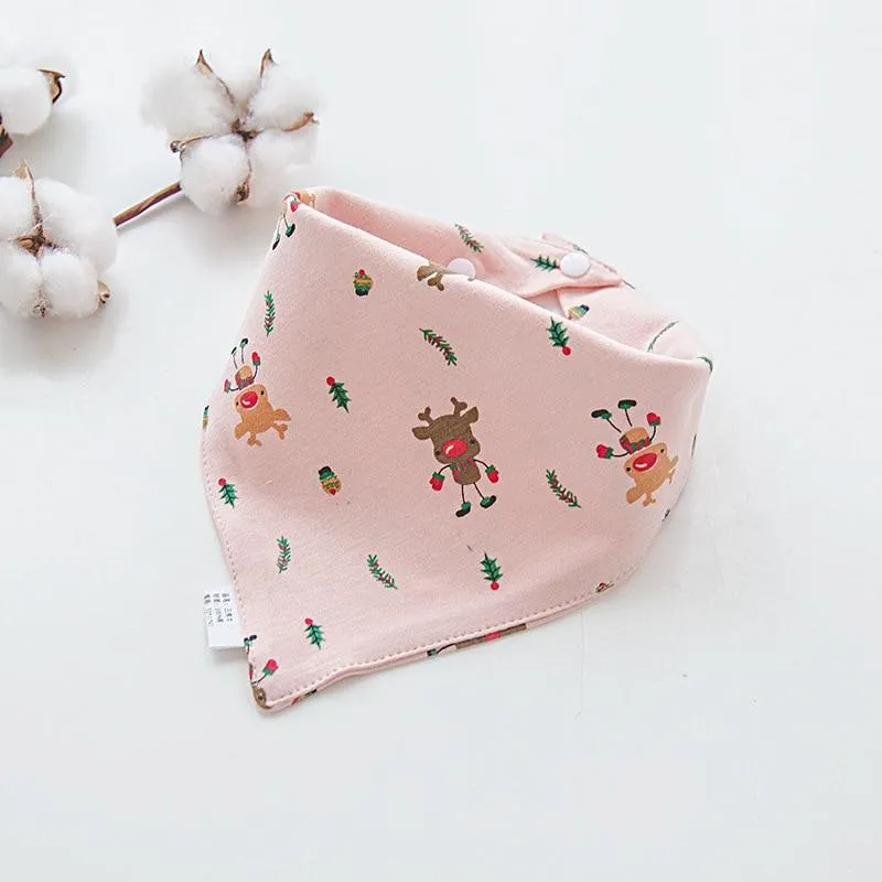 Baby Soft Cotton Cartoon Feeding Burp Saliva Towel  Bibs Cloths