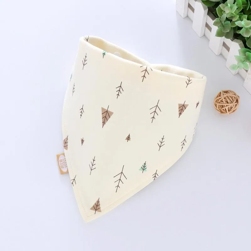 Baby Soft Cotton Cartoon Feeding Burp Saliva Towel  Bibs Cloths