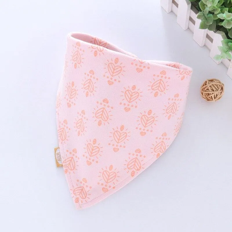 Baby Soft Cotton Cartoon Feeding Burp Saliva Towel  Bibs Cloths