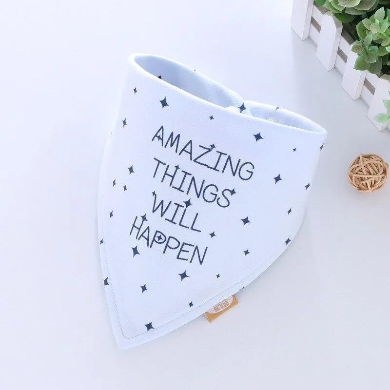 Baby Soft Cotton Cartoon Feeding Burp Saliva Towel  Bibs Cloths