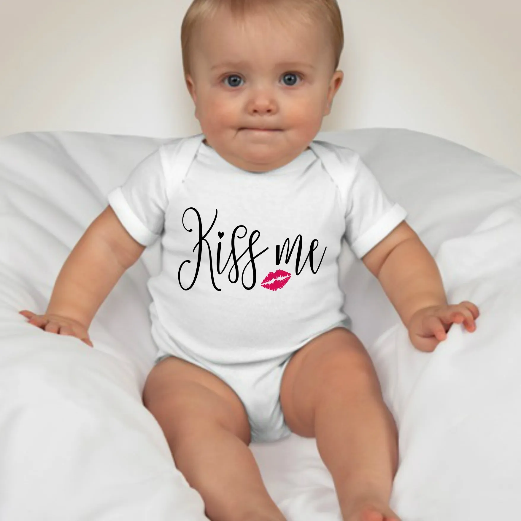 Baby Statement Onesies - Kiss Me