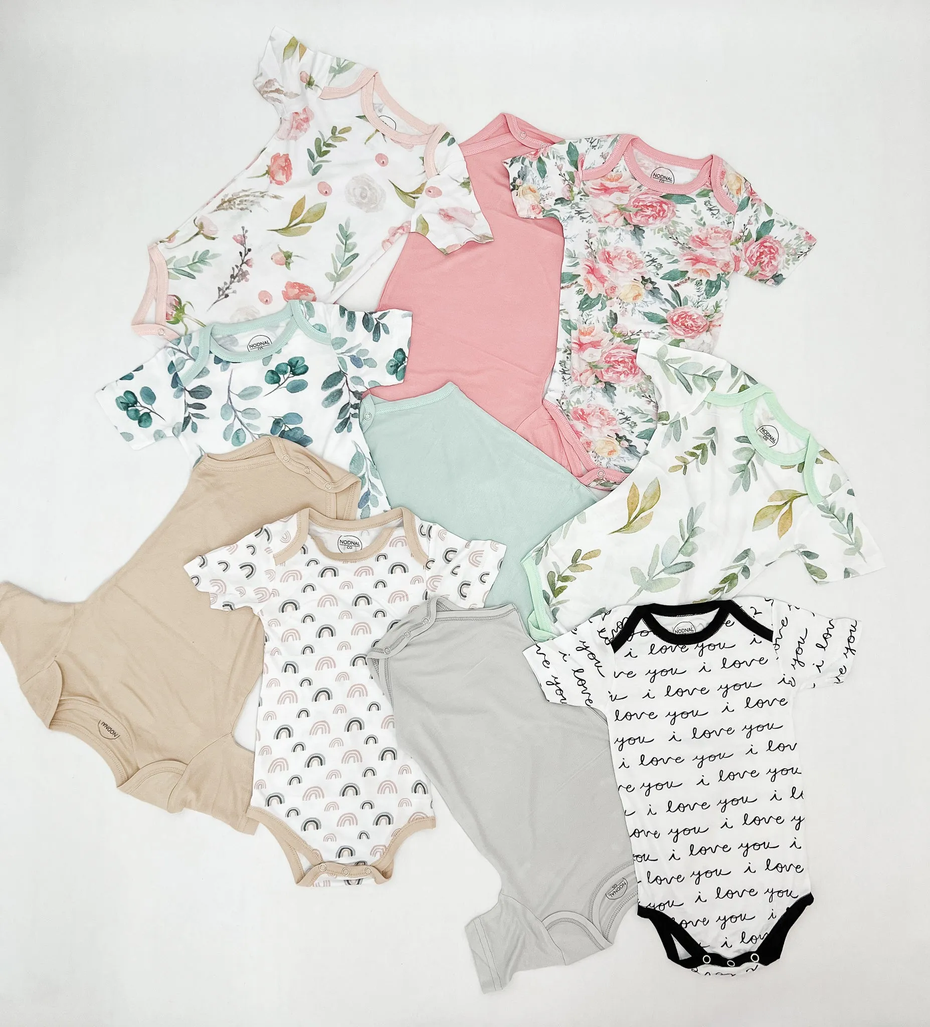 Bamboo Bodysuit in Leafy Greens