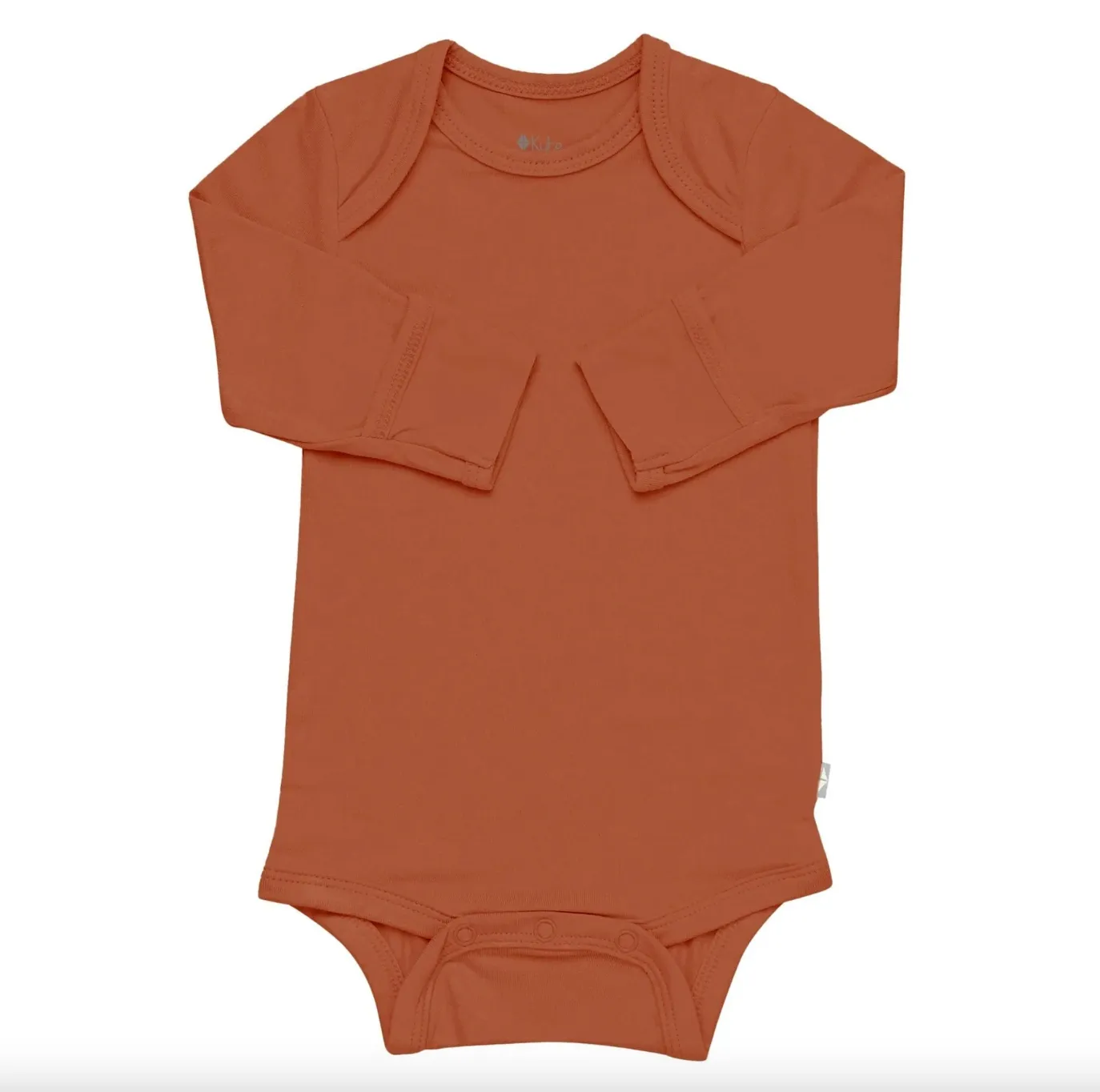 Bamboo Long Sleeve Bodysuit | Rust