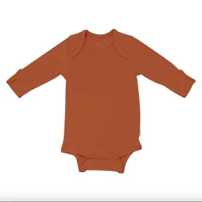 Bamboo Long Sleeve Bodysuit | Rust