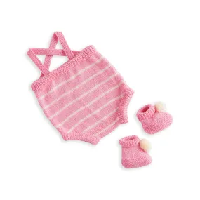 Bernat Knit Romper & Booties Set