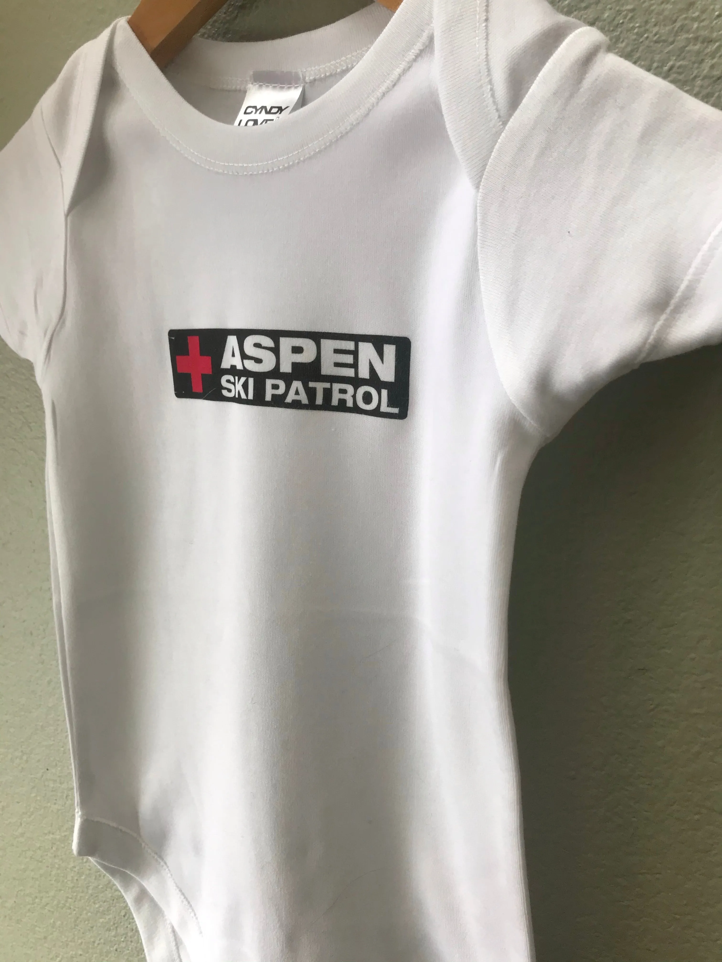 Bodysuit Aspen Ski Patrol TShirt, Baby Boy, Baby Girl
