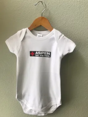 Bodysuit Aspen Ski Patrol TShirt, Baby Boy, Baby Girl