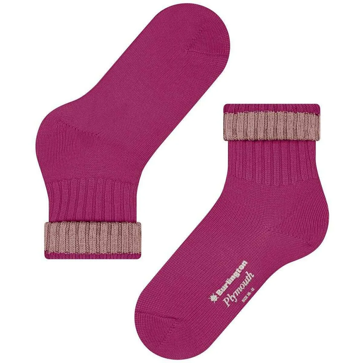 Burlington Plymouth Socks - Berry Red